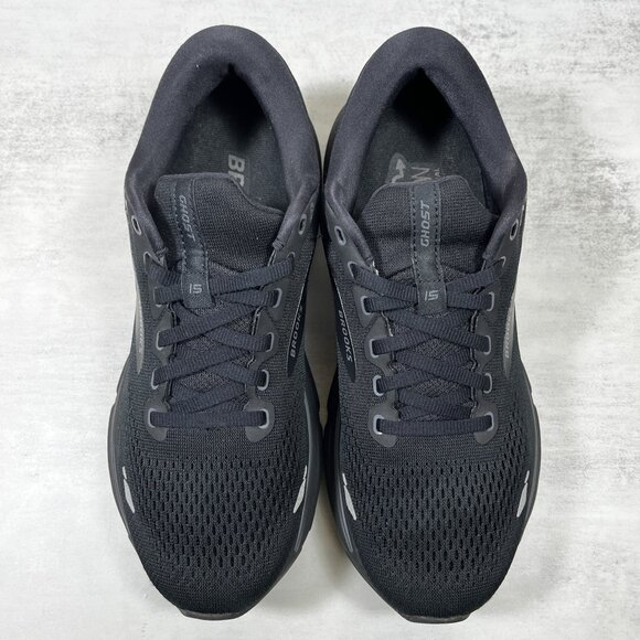Brooks Ghost 15 Running Shoes - Women's Size 8.5 - Triple Black - Picture 7 of 10